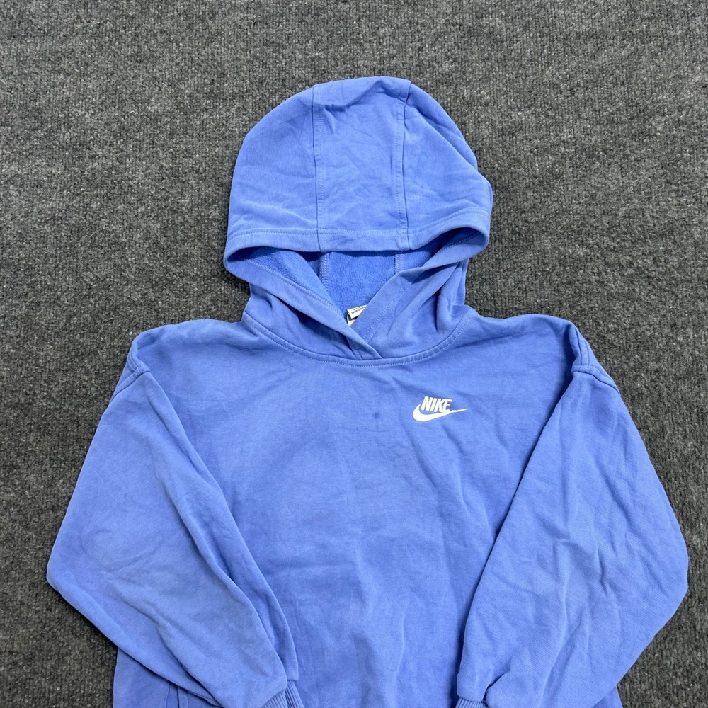 Nike Hoodie Womens Size S Blue Pullover Fleece Long Sleeve Casual Sportswear